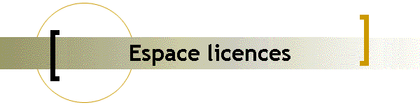 Espace licences