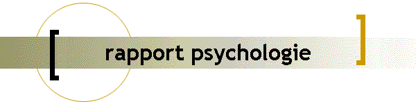 rapport psychologie